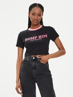 Koszulki i topy damskie - Juicy Couture T-Shirt Dump Him JCWCT23314 Czarny Slim Fit - miniaturka - grafika 1