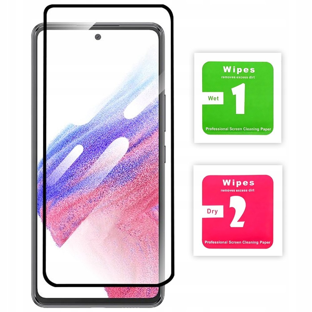 SZKŁO HARTOWANE 5D OCHRONNE PEŁNE CAŁY EKRAN Z RAMKĄ DO SAMSUNG GALAXY A73