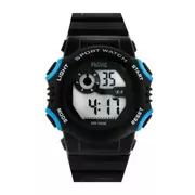 Zegarki dla dzieci - Czarno-niebieski dziecięcy zegarek elektroniczny Pacific 221L-1 - miniaturka - grafika 1