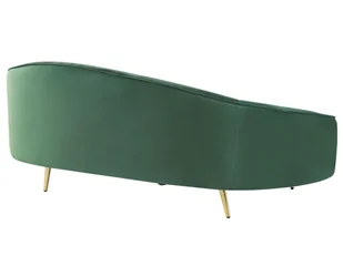 Sofa welurowa zielona SAVAR - Sofy i kanapy - miniaturka - grafika 5