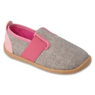 Buty dla dziewczynek - Befado obuwie dziecięce 901X014 szare - miniaturka - grafika 1