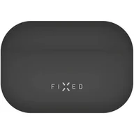 Akcesoria do słuchawek - Apple Etui Pokrowiec FIXED Silky pro Airpods Pro FIXSIL-754-BK) Czarne - miniaturka - grafika 1