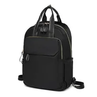 Torebki damskie - Miss Lulu Plecak na komputer damski, plecaki uniwersyteckie i szkolne, torba na plecak damski na podróż, plecak biurowy dla kobiet, duża pojemność, wodoodporny, czarne, L, Casual - miniaturka - grafika 1