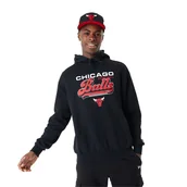 Bluzy męskie - Bluza męska New Era NBA Graphic OS Hoody Chicago Bulls - miniaturka - grafika 1