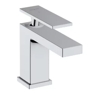 HANSGROHE 73001000 Tecturis E Jednouchwytowa bateria umywalkowa 80 CoolStart bez kompletu odpływowego, Chrom - Baterie umywalkowe - miniaturka - grafika 1