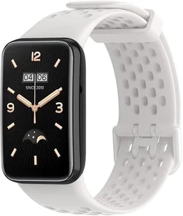 PASEK DO ZEGARKA Xiaomi Mi Band 7 Pro BIAŁY SILIKON WODOODPORNY - Akcesoria do smartwatchy - miniaturka - grafika 1