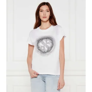 GUESS T-shirt Regular Fit - Koszulki i topy damskie - miniaturka - grafika 1