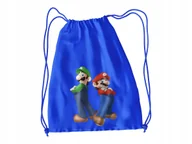 Worki na buty - WOREK DO SZKOŁY WF/BUTY SUPER MARIO + IMIĘ - miniaturka - grafika 1