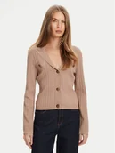 Swetry damskie - Guess Kardigan W5YR11 Z0130 Beżowy Regular Fit - miniaturka - grafika 1