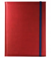 Notesy i bloczki - Notes książkowy A4 Tury BORDOWY gumka zamykająca granatowa, notatnik - miniaturka - grafika 1