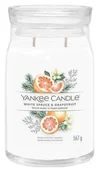 Świece - Yankee Candle Signature White Spruce & Grapefruit Świeca Duża 567g - miniaturka - grafika 1
