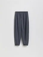 Spodnie i spodenki dla chłopców - Reserved - Bawełniane spodnie jogger - granatowy - miniaturka - grafika 1