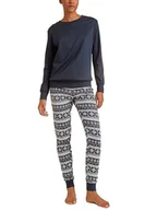 Piżamy damskie - CALIDA Damska koszula nocna Family & Friends, Dark Lapis Blue, 44-46 - miniaturka - grafika 1