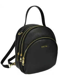 BOSCCOLO Skórzany plecak w kolorze czarnym - (S)23 x (W)24 x (G)9 cm - Torebki damskie - miniaturka - grafika 1