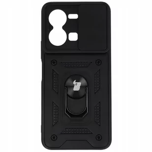 Bizon Etui Case CamShield Ring do VIVO Y35 czarne - Etui i futerały do telefonów - miniaturka - grafika 1