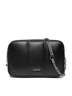 Calvin Klein Torebka Line Quilt Camera Bag K60K613076 Czarny - Torebki damskie - miniaturka - grafika 1