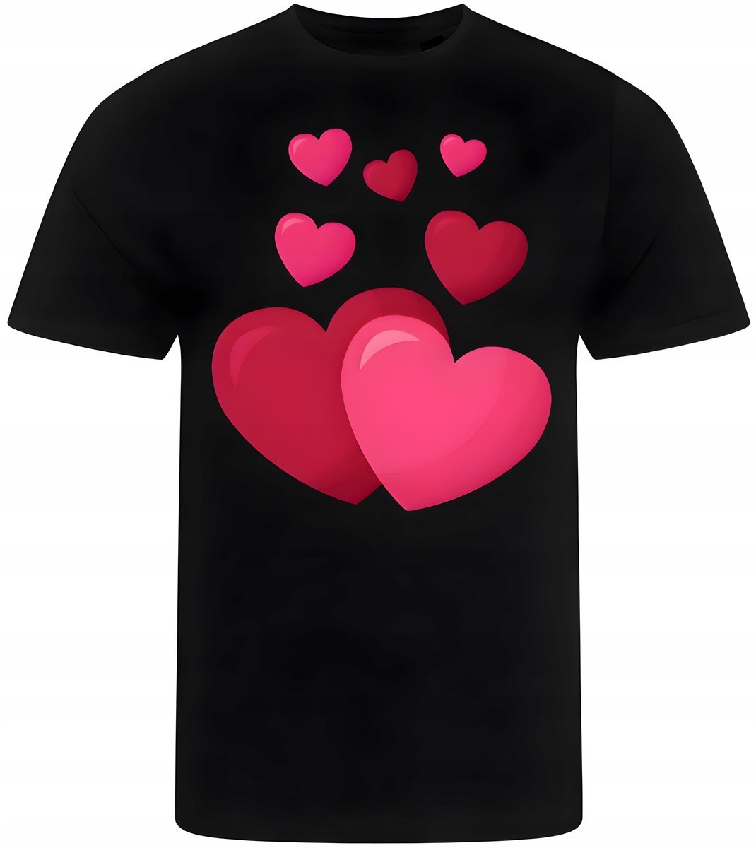 KOSZULKA MĘSKA NADRUK LOVE MIŁOŚĆ WALENTYNKI PREZENT PREMIUM XXL