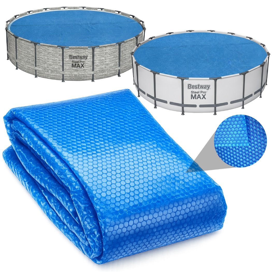 Bestway pokrywa termiczna mata fola solarna do basenu  steel pro max 488cm