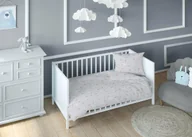 Pościel dla dzieci - Poszewka 40x40 króliki szara różowa dziecięca zapinana na suwak KARO Kraina Snów - miniaturka - grafika 1