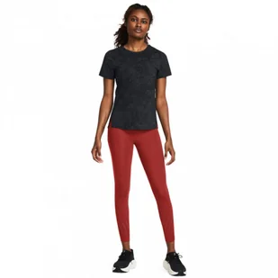 Damskie legginsy do biegania Under Armour UA Launch Elite Ankle Tights - czerwone - UNDER ARMOUR - Spodnie sportowe damskie - miniaturka - grafika 1
