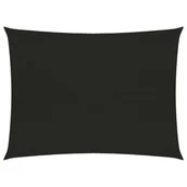 Parasole ogrodowe - vidaXL Żagiel przeciwsłoneczny, 160 g/m, czarny, 6x7 m, HDPE 311744 - miniaturka - grafika 1