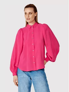 Koszule damskie - Simple Koszula KOD010 Różowy Regular Fit - grafika 1