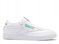 Buty sportowe męskie - Buty Męskie Reebok 100000155 Club C 85 Białe 43 - miniaturka - grafika 1