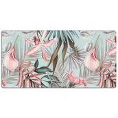 Podkładki na biurko - Mata ochronna na biurko Pastelowe kwiaty 120x60 cm, Dywanomat - miniaturka - grafika 1