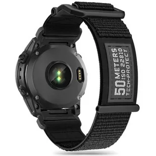 Pasek TECH-PROTECT Scout do Garmin Fenix 3/5X/3HR/5X Plus/6X/6X Pro/7X (51mm) Czarny - Akcesoria do smartwatchy - miniaturka - grafika 1