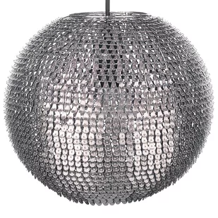 Beliani Lampa wisząca Lampa wisząca srebrna SEINE 25828 - Lampy sufitowe - miniaturka - grafika 1