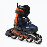 Rolki - Rolki dziecięce Rollerblade Microblade midnight blue/warm orange - miniaturka - grafika 1