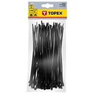 Inne mocowania - Opaska zaciskowa 3.6 x 200 mm 100 sztuk czarne TOPEX - miniaturka - grafika 1