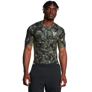 Męska koszulka treningowa Under Armour UA Hg Armour Prtd Ss - zielona - UNDER ARMOUR - Koszulki sportowe męskie - miniaturka - grafika 1