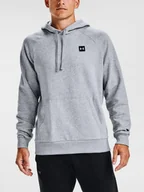 Bluzy sportowe męskie - Bluza męska Under Armour  Rival Fleece Hoodie-GRY M - miniaturka - grafika 1