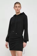 Sukienki - Patrizia Pepe sukienka kolor czarny mini oversize - miniaturka - grafika 1