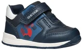 Buty dla chłopców - Geox B RISHON Boy A, buty dziecięce, granatowy/Dk czerwony, 20 EU, Wielobarwna, 20 EU - miniaturka - grafika 1