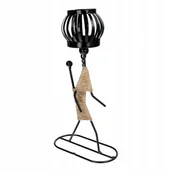 Świeczniki - Świecznik dekoracyjny metalowy ART DECO Africa - miniaturka - grafika 1