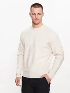 Swetry męskie - Calvin Klein Sweter K10K110401 Beżowy Regular Fit - miniaturka - grafika 1