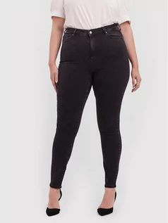 Spodnie damskie - Vero Moda Curve Jeansy Sophia 10256520 Czarny Skinny Fit 5715109464862 - grafika 1