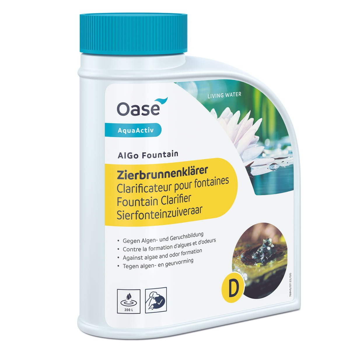 Oase ALGO FOUNTAIN 500ml Preparat do Klarowania Mętnej Wody w Fontannach Oczkach Wodnych