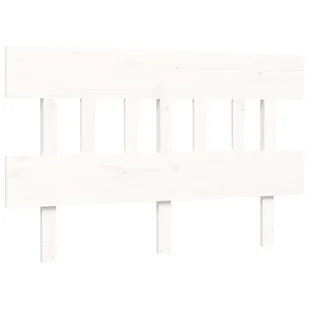 Rama łóżka z wezgłowiem, biała, 120x200 cm, lite drewno Lumarko! - Łóżka - miniaturka - grafika 9