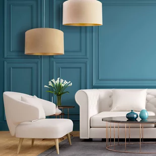 DUOLLA Lampa wisząca Roller, biała/złota - Lampy sufitowe - miniaturka - grafika 4