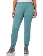 Spodnie damskie - Emporio Armani Damskie spodnie dresowe z mankietami Iconic Terry, Arctic, L - miniaturka - grafika 1