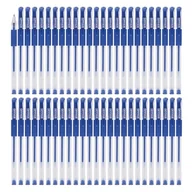 Długopisy - OFFICER PRODUCTS Długopis żelowy 50 sztuk (opakowanie 50 szt.) / atrament żelowy kolor: niebieski/średnica kulki: 0,5 mm/długopisy żelowe/wodoodporne i nieblaknące tusze/gumowy uchwyt - miniaturka - grafika 1