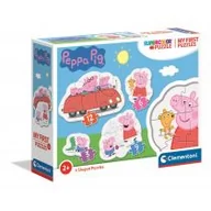 Puzzle - Clementoni Moje Pierwsze Puzzle Peppa Pig - - miniaturka - grafika 1