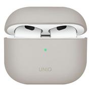 Akcesoria do słuchawek - Apple Uniq Etui UNIQ Lino AirPods 3 Silicone beżowy/beige UNIQ534BEI - miniaturka - grafika 1