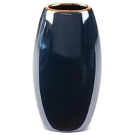 Wazony i flakony - Eurofirany Wazon ceramiczny Amora wys. 25 cm granatowy - miniaturka - grafika 1