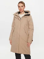 Kurtki damskie - Didriksons Parka Luna 504379 Beżowy Regular Fit - miniaturka - grafika 1