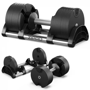 Zipro Hantla z regulowanym obciążeniem ROUND 24 kg - Obciążenia - miniaturka - grafika 1