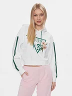 Bluzy damskie - Guess Bluza Zoey V4GQ04 KC6V1 Biały Regular Fit - miniaturka - grafika 1